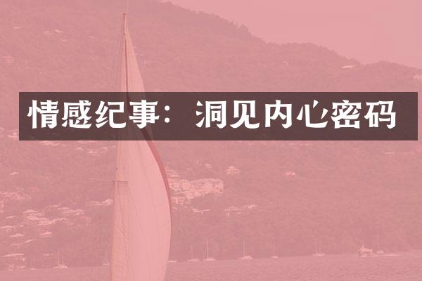 情感纪事：洞见内心密码