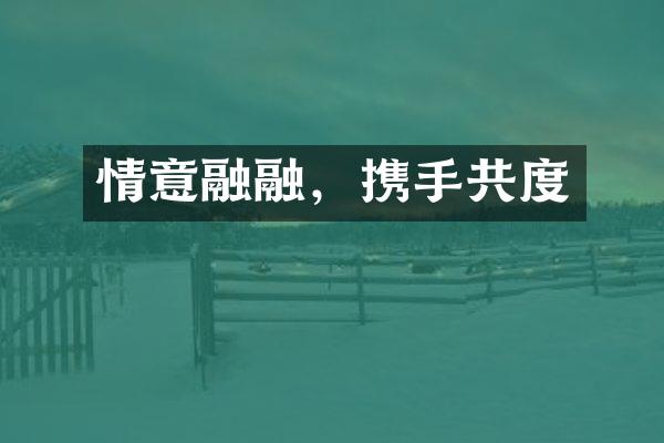 情意融融,携手共度