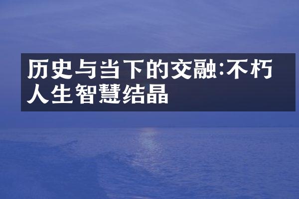 历史与当下的交融:不朽的人生智慧结晶
