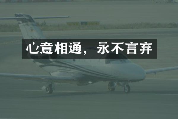 心意相通，永不言弃