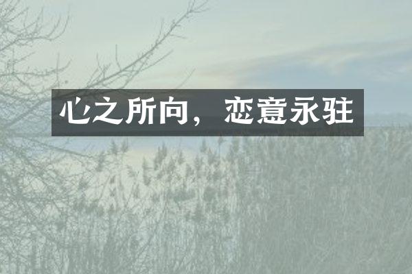 心之所向，恋意永驻