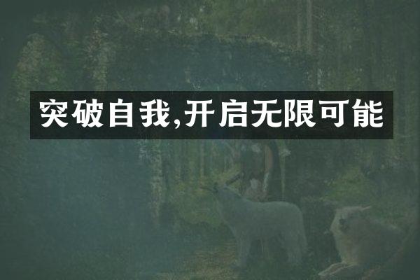 突破自我,开启无限可能