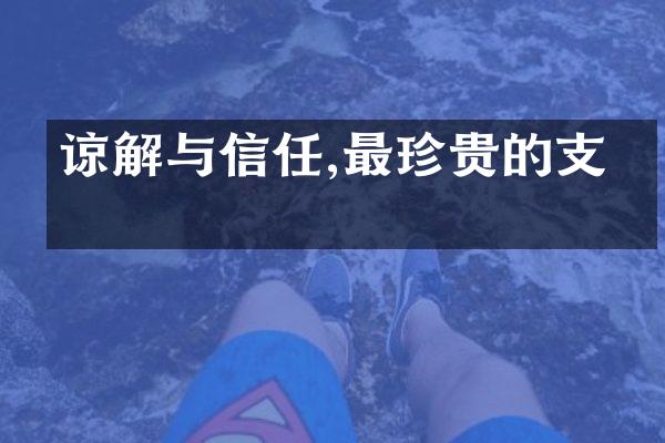 谅解与信任,最珍贵的支撑