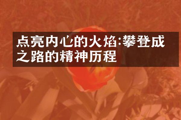 点亮内心的火焰:攀登成功之路的精神