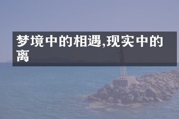 梦境中的相遇,现实中的别离