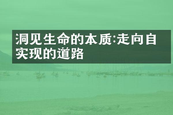 洞见生命的本质:走向自我实现的道路