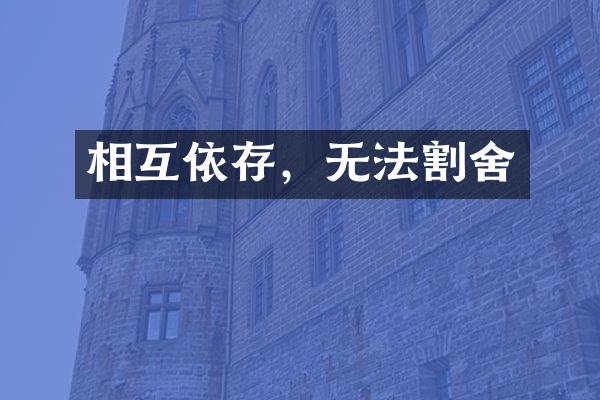 相互依存，无法割舍