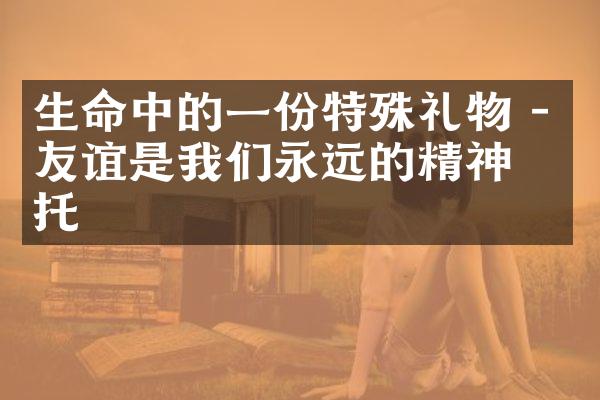 生命中的一份特殊礼物 - 友谊是我们永远的精神寄托