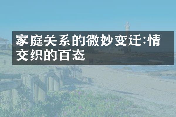 家庭关系的微妙变迁:情感交织的百态