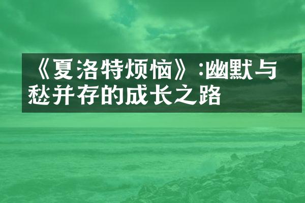 《夏洛特烦恼》:幽默与哀愁并存的成长之路