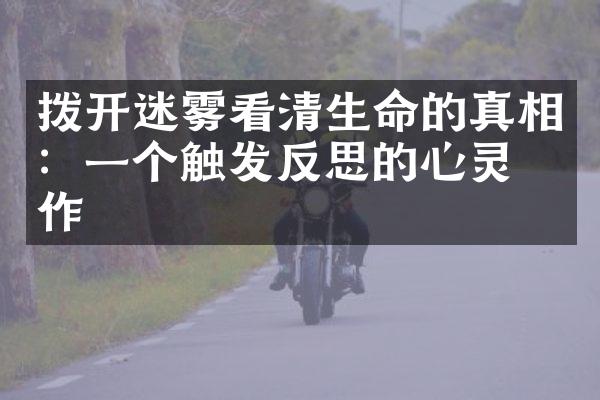 拨开迷雾看清生命的真相：一个触发反思的心灵之作