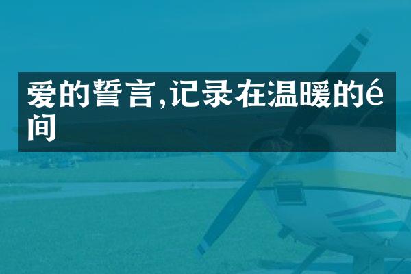 爱的誓言,记录在温暖的页间