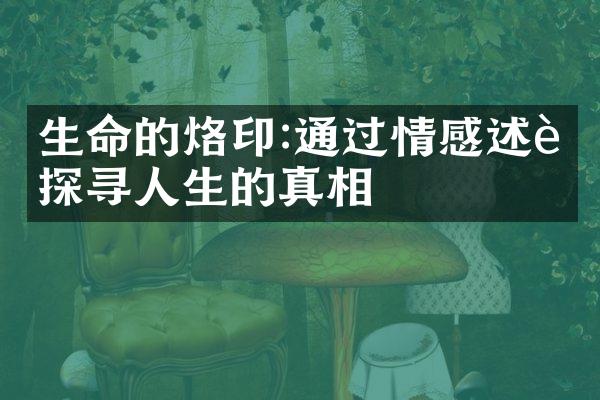 生命的烙印:通过情感述说探寻人生的真相