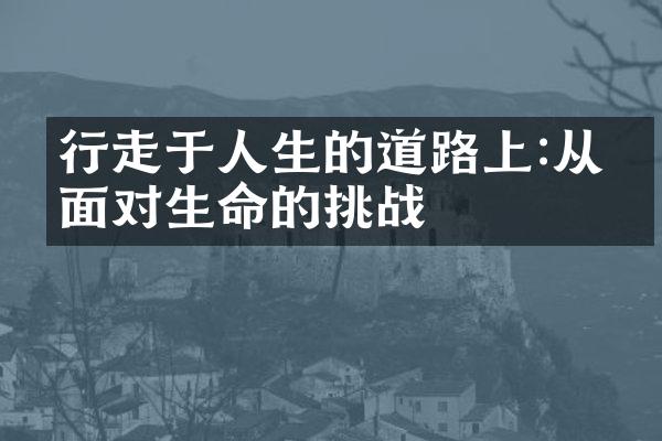 行走于人生的道路上:从容面对生命的挑战