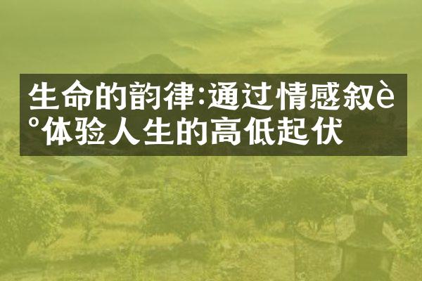 生命的韵律:通过情感叙述体验人生的高低起伏