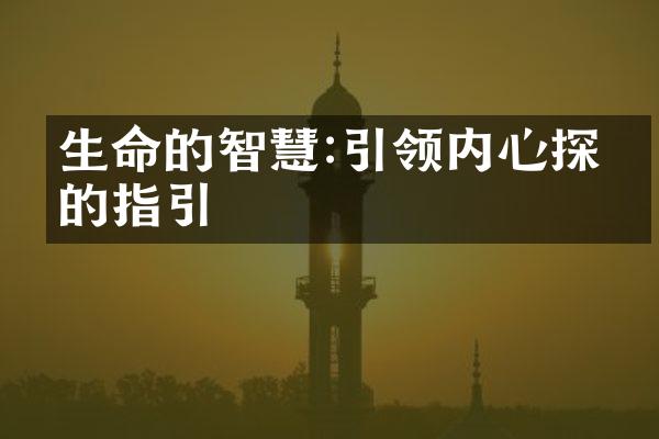 生命的智慧:引领内心探索的指引