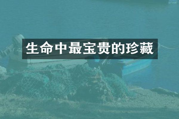 生命中最宝贵的珍藏