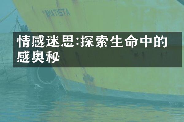 情感迷思:探索生命中的情感奥秘