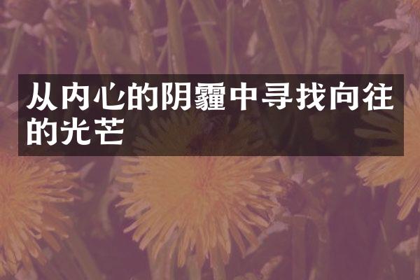 从内心的阴霾中寻找向往的光芒