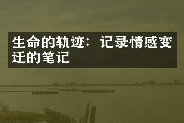 生命的轨迹：记录情感变迁的笔记