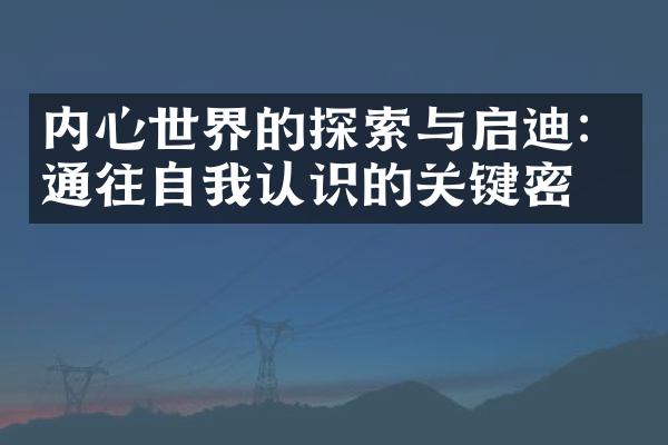 内心世界的探索与启迪：通往自我认识的关键密码
