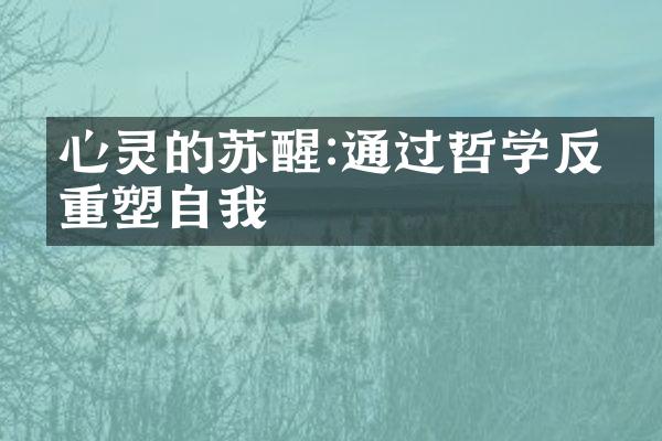 心灵的苏醒:通过哲学反思重塑自我