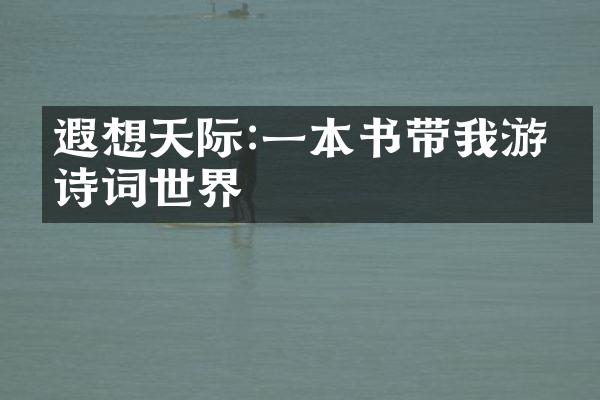 遐想天际:一本书带我游历诗词世界
