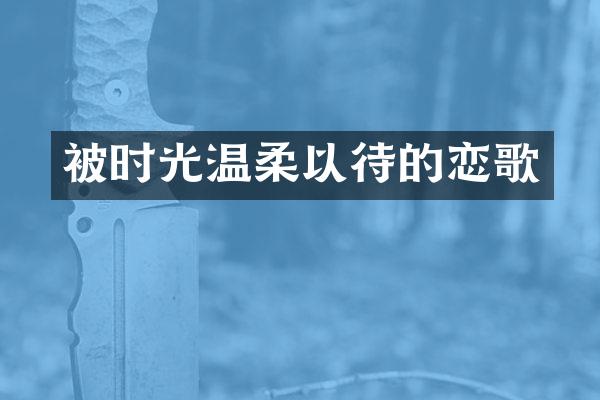 被时光温柔以待的恋歌