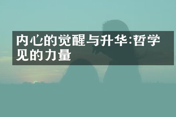 内心的觉醒与升华:哲学洞见的力量