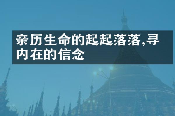 亲历生命的起起落落,寻找内在的信念