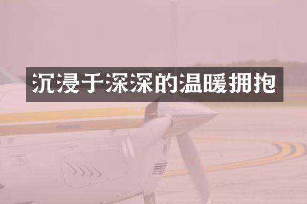 沉浸于深深的温暖拥抱