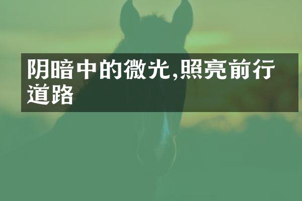 阴暗中的微光,照亮前行的道路