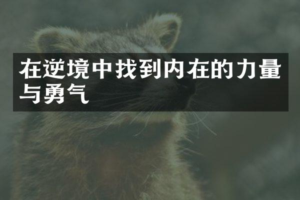 在逆境中找到内在的力量与勇气