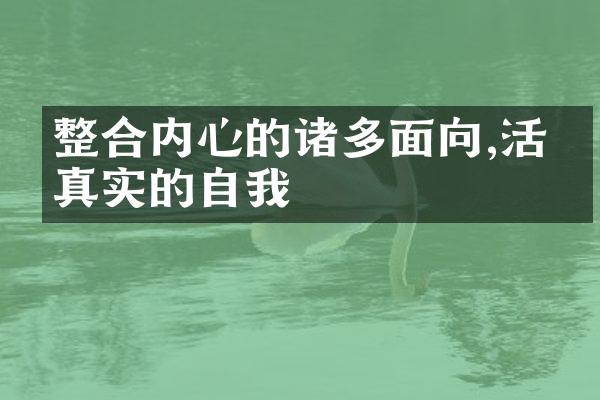 整合内心的诸多面向,活出真实的自我
