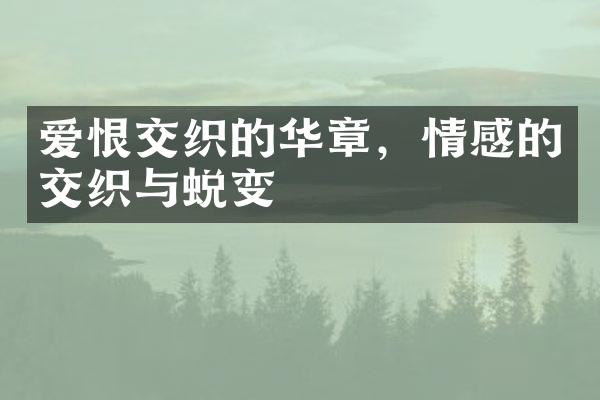 爱恨交织的华章，情感的交织与蜕变