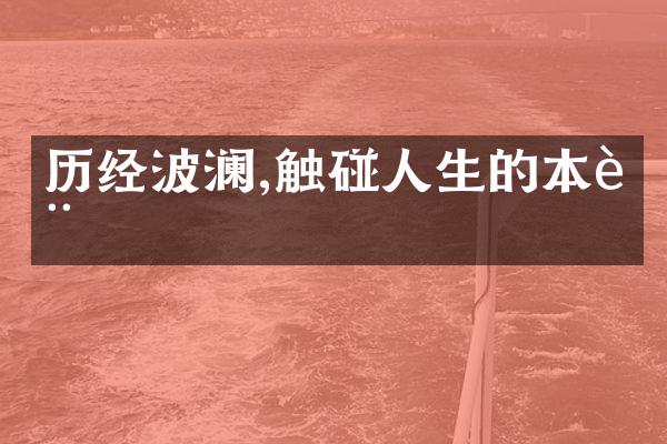 历经波澜,触碰人生的本质