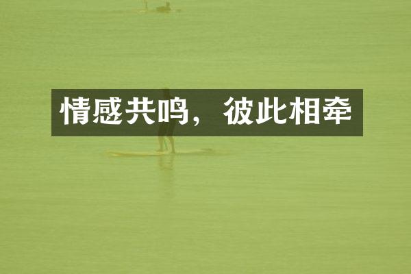 情感共鸣，彼此相牵